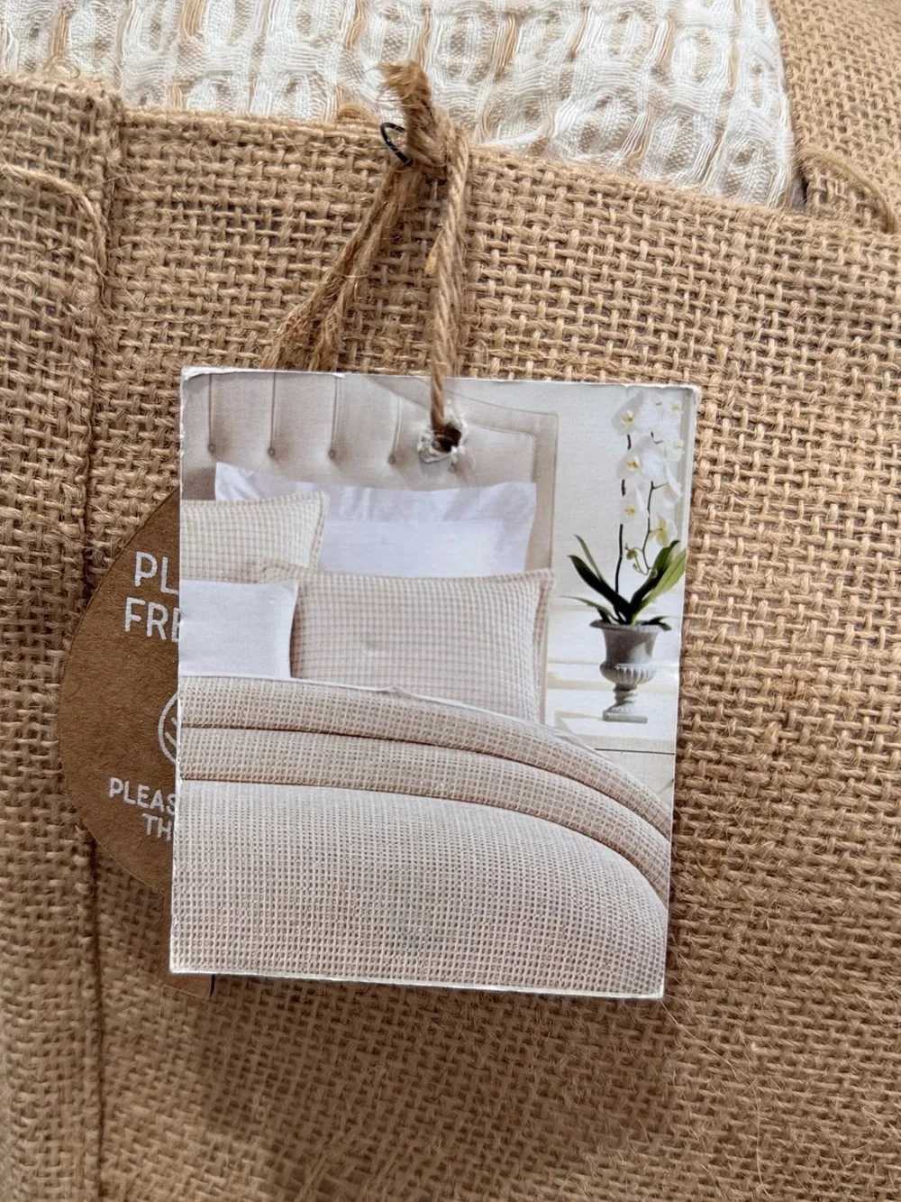 Cream and Tan 3-Piece Comforter Set